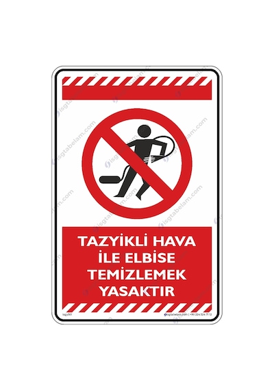 Tazyikli Hava Ile Elbise Temizlenmesi Yasaktır (546126280)