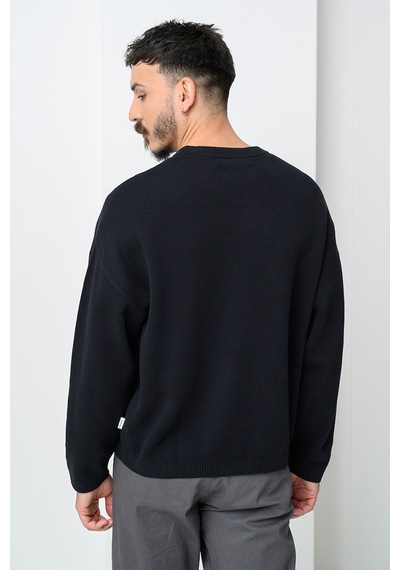 Jack & Jones Erkek Sweat 12283545 Siyah Siyah