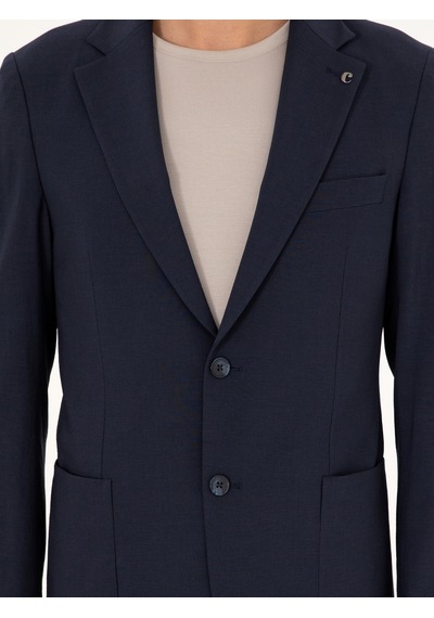 Cacharel Koyu Lacivert Slim Fit Takım Elbise Cacharel Koyu Lacivert Slim Fit Takım Elbise