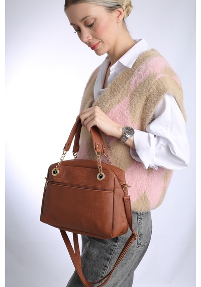 Star Tombis Taba 26x20cm El Kol Ve Omuz Ayarlanabilir Askılı Günlük Çanta Omuz10030001 Taba