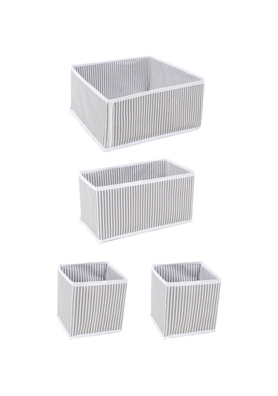 Çekmece Düzenleme Kutu Seti Organizer 4lü Set Renkli