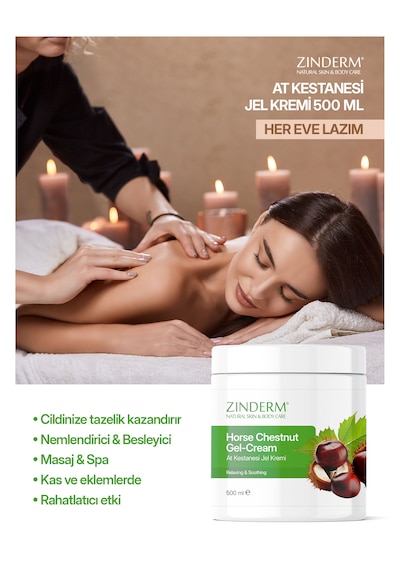 Zinderm At Kestanesi Masaj Kremi 2 x 500 ML