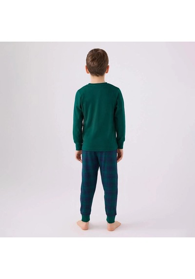 Arnetta Ar3131c Erkek Çocuk Kışlık Pijama Takım Koyu Yeşil