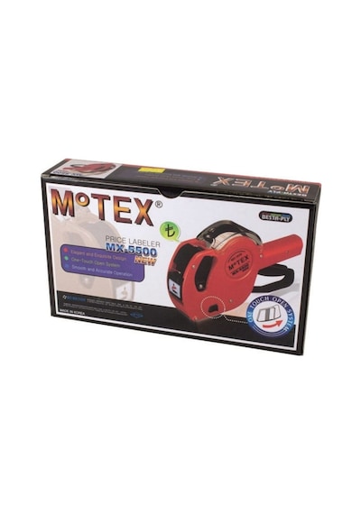 Motex MX-5500 8 Haneli Etiketleme Makinesi Kırmızı
