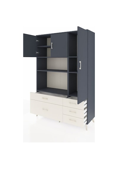 Hyperion Dolap 7 Raflı 5 Çekmeceli 3 Kapaklı 132x44x195 Antrasit-antrasit/aytaşı Antrasıt/aytası Hyperion Dolap 7 Raflı 5 Çekmeceli 3 Kapaklı 132x44x195 Antrasit-antrasit/aytaşı Antrasıt/aytası