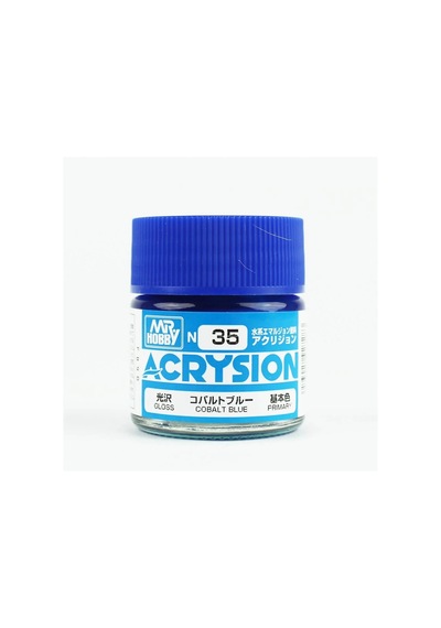 Mr.hobby N-035, 10 Ml. Cobalt Blue Acrysion Maket Boyası Standart