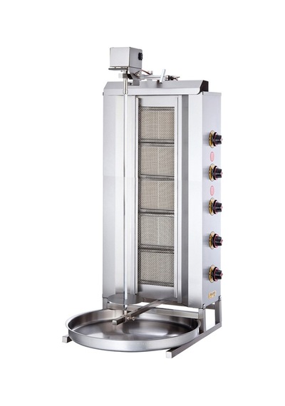 Işıkgaz Silverinox Lpg Tüplü 5 Radyanlı Üstten Motorlu Döner Ocağ
