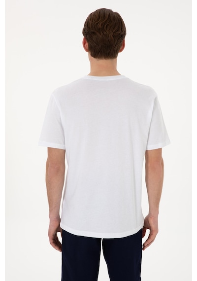 U.S. Polo Assn. Us. Polo Assn. Erkek Tişört 50298043-vr013 Beyaz