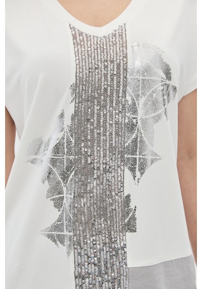 Daıdo Kadın T-shirt 20y311900823 Ekru