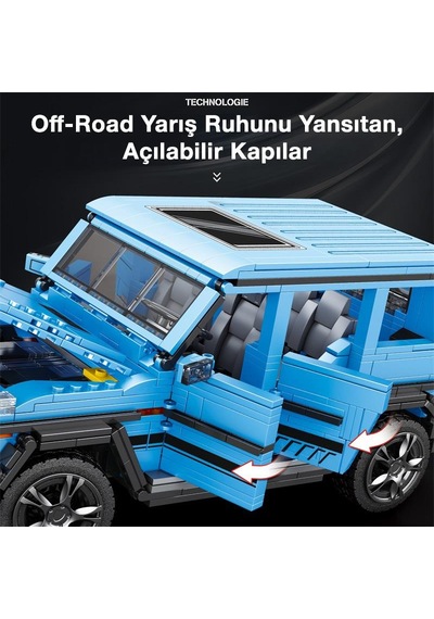 Reobrix Technic 11032 Mercedes Benz Amg G65 Suv Araba Yaratıcı Yapı Blok Seti Building Blocks G Class "the Beast" - 1204 Parça