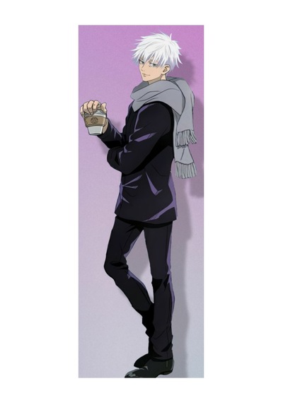Anime-jujutsu Kaisen - Gojo Satoru Atkılı Desenli Sarılma Yastığı Kılıfı Çok Renkli
