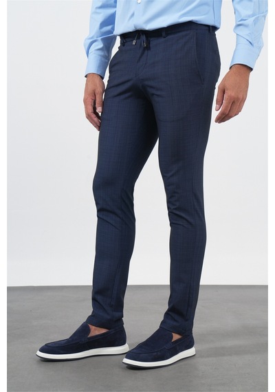 İmza Lacivert Yan Cep Slim Fit Esnek Jogger Pantolon 1003260179 Koyu Lacivert