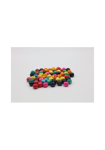 Ahşap Boncuk 18 Mm çok renkli