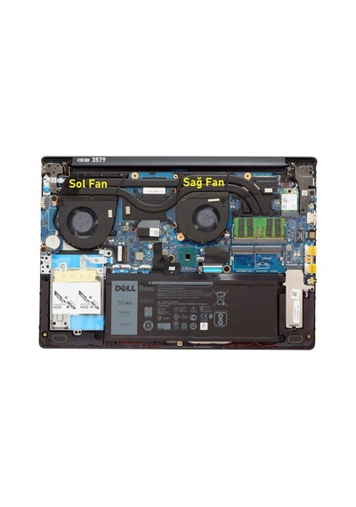 Dell G3 3579 P75f Gaming Notebook Gpu Fanı - Ver.2 Sol Fan / Fan605v2 1 12705852