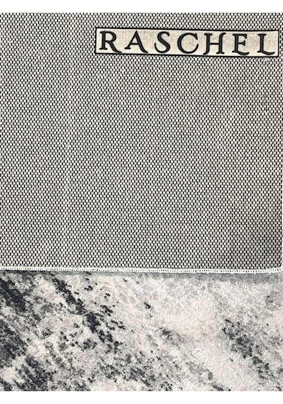 Raschel Carpet Çizgi Desenli Gri Kaymaz Taban Kalın Peluş Halı - Yolluk Yüksek Kalite Gri