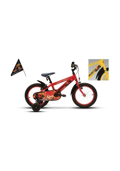 Carraro Monster Erkek Çocuk Bisikleti 220h V 16 Jant Sarı Gri Siyah Çok Renkli