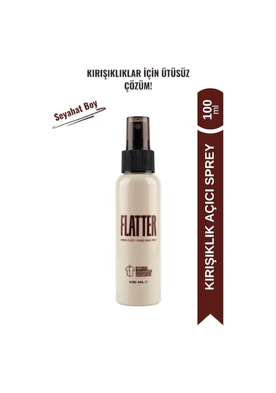 Flatter Kırışıklık Açıcı Ve Kumaş Bakım Spreyi Ütüsüz Pratik Çözüm 100 Ml Tekli