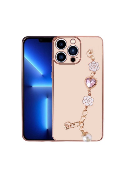 Zore İphone 12 Pro Uyumlu El Tutamaçlı Kamera Korumalı Nvth Taka Silikon Kılıf-pembe