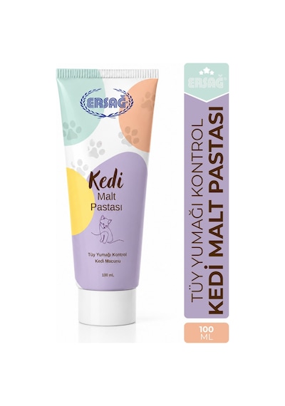 Ersağ Tüy Yumağı Kontrolü İçin Kedi Malt Pastası 100 ML