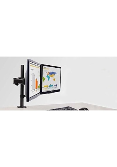 Dual 2 Fach Led Ve Lcd Monitörler Kadar 27 İnç Ekran İçin Vesa 75 X 75 100 X 100 Halterungsprofi Office-124 2 Monitor