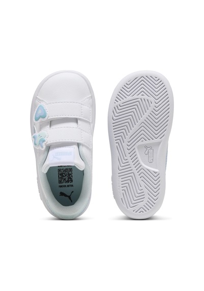 Puma Smash 3.0 Badges V Inf 397287-09 Ortopedik Bebek Çocuk Spor Ayakkabı Beyaz