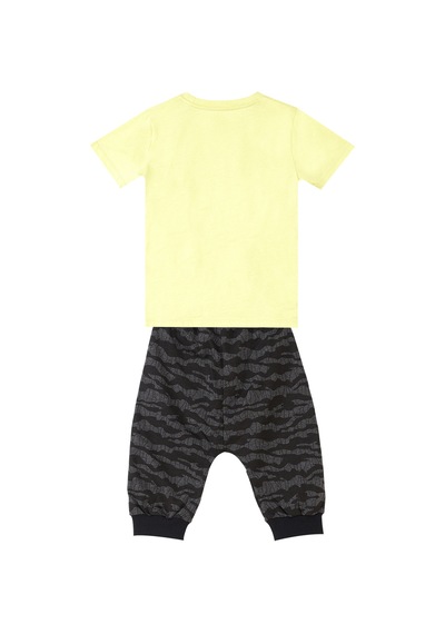 Denokids Sharks Erkek Çocuk Yazlık T-shirt Kapri Şort Takım