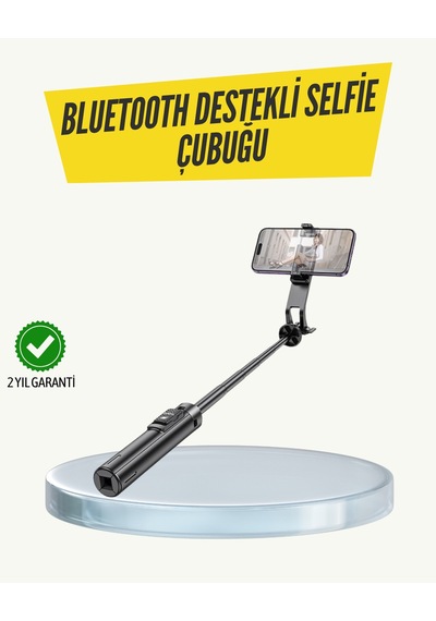 Bluetooth Selfie Çubuğu Katlanabilir, Uzaktan Kumandalı