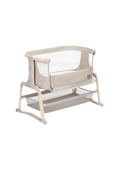 Maxi-Cosi Iora Air Sallanabilen Ahşap Görünümlü Anne Yanı Beşik Beige Eco