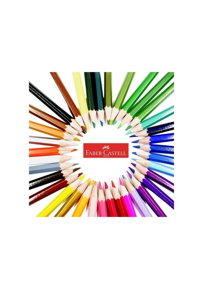 Faber-castell 36 Renk Boya Kalemi, Canlı Ve Parlak Renkler, Kırılmaya Dayanıklı Uçlar, Ergonomik Tasarım, Karton Kutu, Okul Ve Sanat İçin Uygun