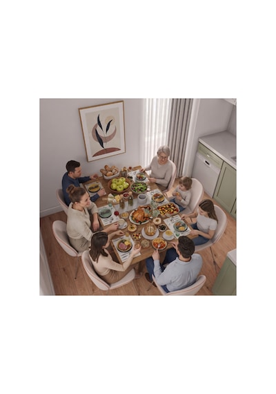 Pratik Katlanır - Açılır Kapanır Dikdörtgen Mutfak Yemek Çalışma Masası - 145 Cm X 90 Cm - %100 Mdf Atlantik - Çam