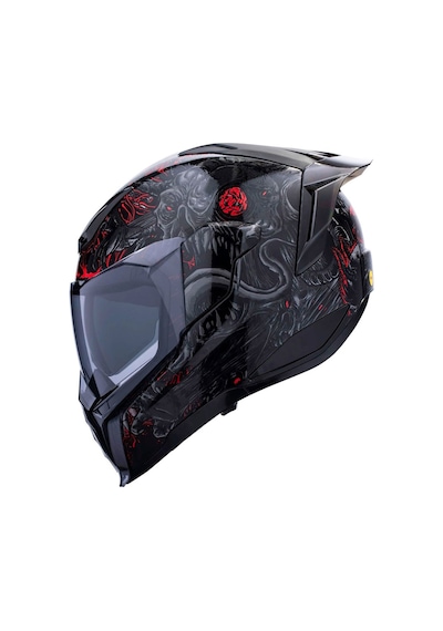 Icon Ultraflite Misanthrope Mıps Kapalı Kask Siyah Kırmızı