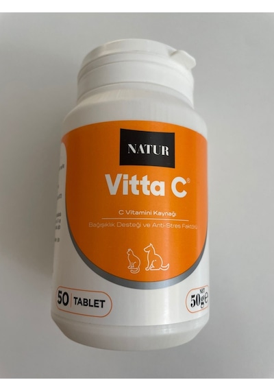 Vitta C Kedi Ve Köpekler Için C Vitamini 50 Tablet