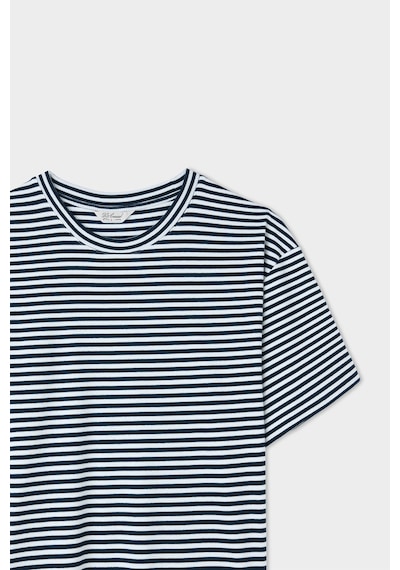 D's Damat Ds Damat Regular Fit Lacivert Çizgili Pamuklu T-shirt 4hc146171053m 101
