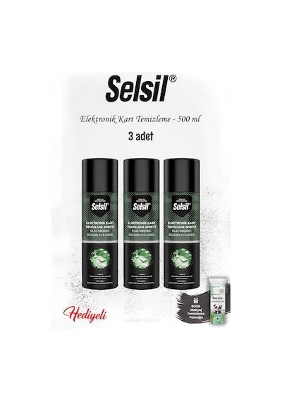 Selsil 3'lü Elektronik Kart Temizleme 500 Ml, Rosıe