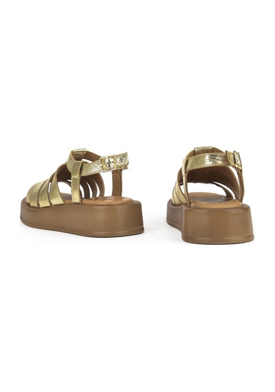Ziya, Hakiki Deri Kadın Sandalet 1511033z23069 Gold 1511033z23069 326 Gold Altın