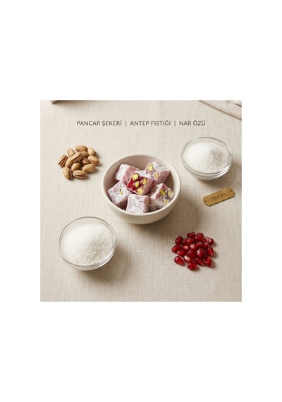 Narlı Duble Antep Fıstıklı Lokum 250 Gr Çifte Kavrulmuş %100 Pancar Şekeri - 884857268
