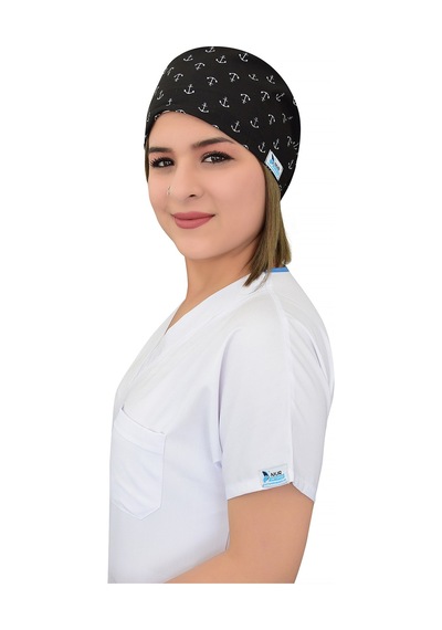 Siyah Çapa Desenli Cerrahi Bone