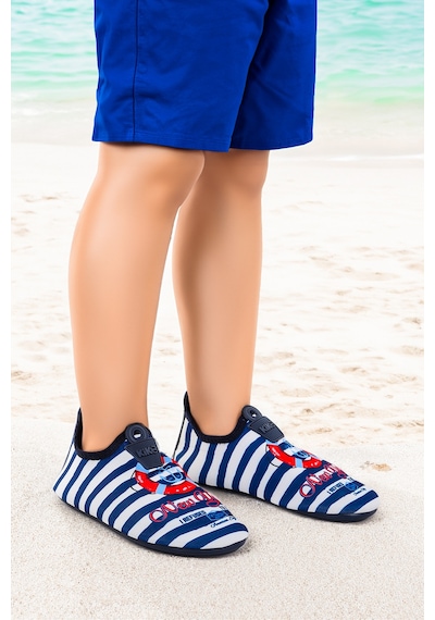Kiko Kids Newyork Havuz Plaj Erkek Çocuk Deniz Ayakkabısı 7562 Lacivert Lacivert