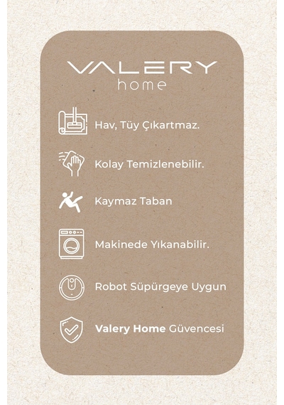 Vl Yıkanabilir Kaymaz Tabanlı Violin Embos Kesme Rulo Halı Yolluk Krem Z1002b Gri-v