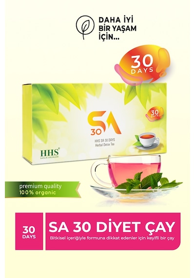 Hhs Sa 30 Days Bitkisel Sa30  Çayı 30 x 4 G