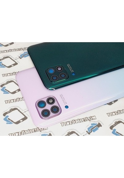 Tkgz -  P40 Lite Arka Pil Batarya Kapağı (Kamera Lensi) (503836613) Renk Seçeneği-Beyaz