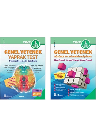 3. Sınıf Bilsem Genel Yetenek Yaprak Test+Genel Yetenek Düşünce Becerilerini Geliştirme