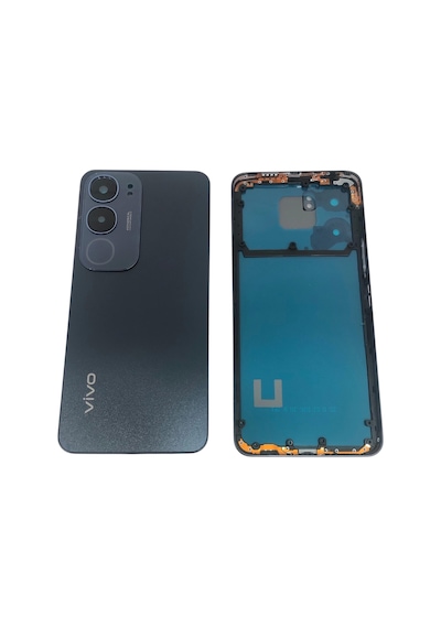 Vivo Y19s Kasa Arka Kapak Pil Kapağı Full Siyah