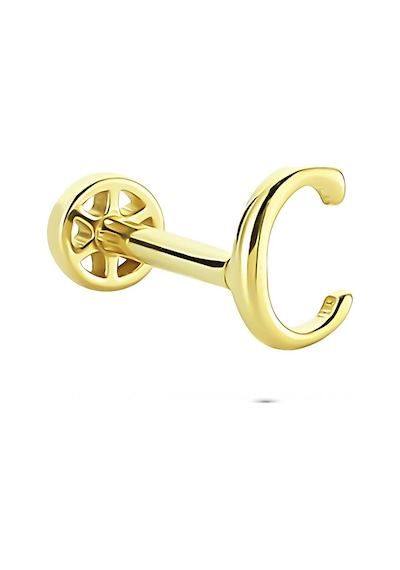 Glorria Altın C Harfi Tragus Piercing