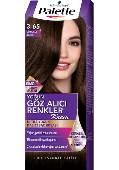 Palette Natural Göz Alıcı Renkler Saç Boyası 3 - 65 Çikolata Kahve