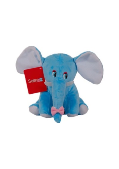 Sevimli Mavi Peluş Fil 25 CM
