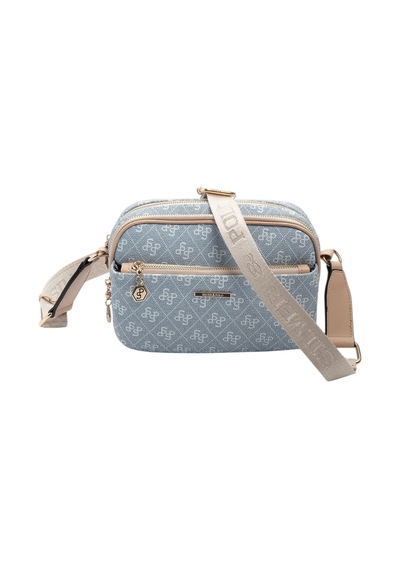 Silver & Polo Silver Polo Mavi - Ten Monogram Kadın Çapraz Çanta Sp1162