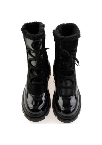 Parlak Siyah Kadın Bot & Bootie K02179744167 Parlak Siyah