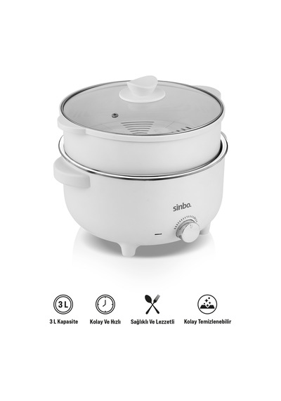 Sinbo SCO-5061 3 L 700 W Buharlı Pişirici