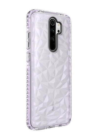 Kilifone - Redmi Note 8 Pro Uyumlu Kılıf Prizmatik Renkli Koruyucu Buzz Kapak - Mor - T18870